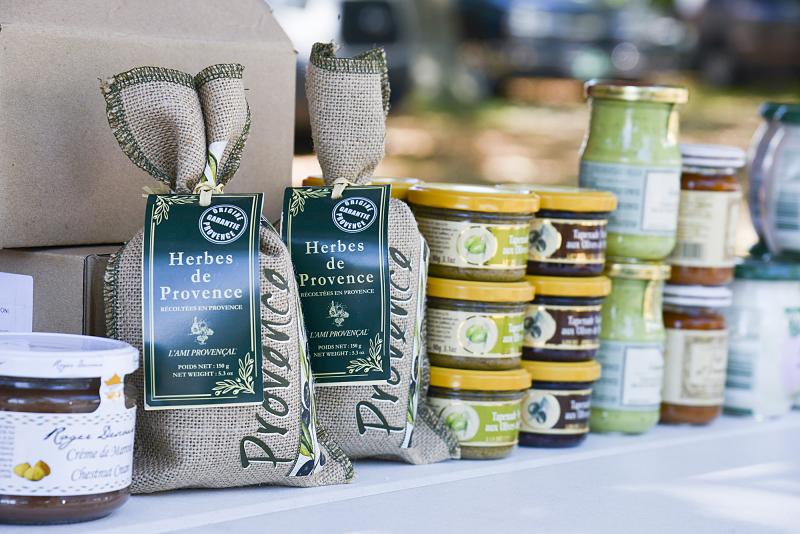 Herbes de Provence and other delicious condiments are on display at Epicurean Provisions.